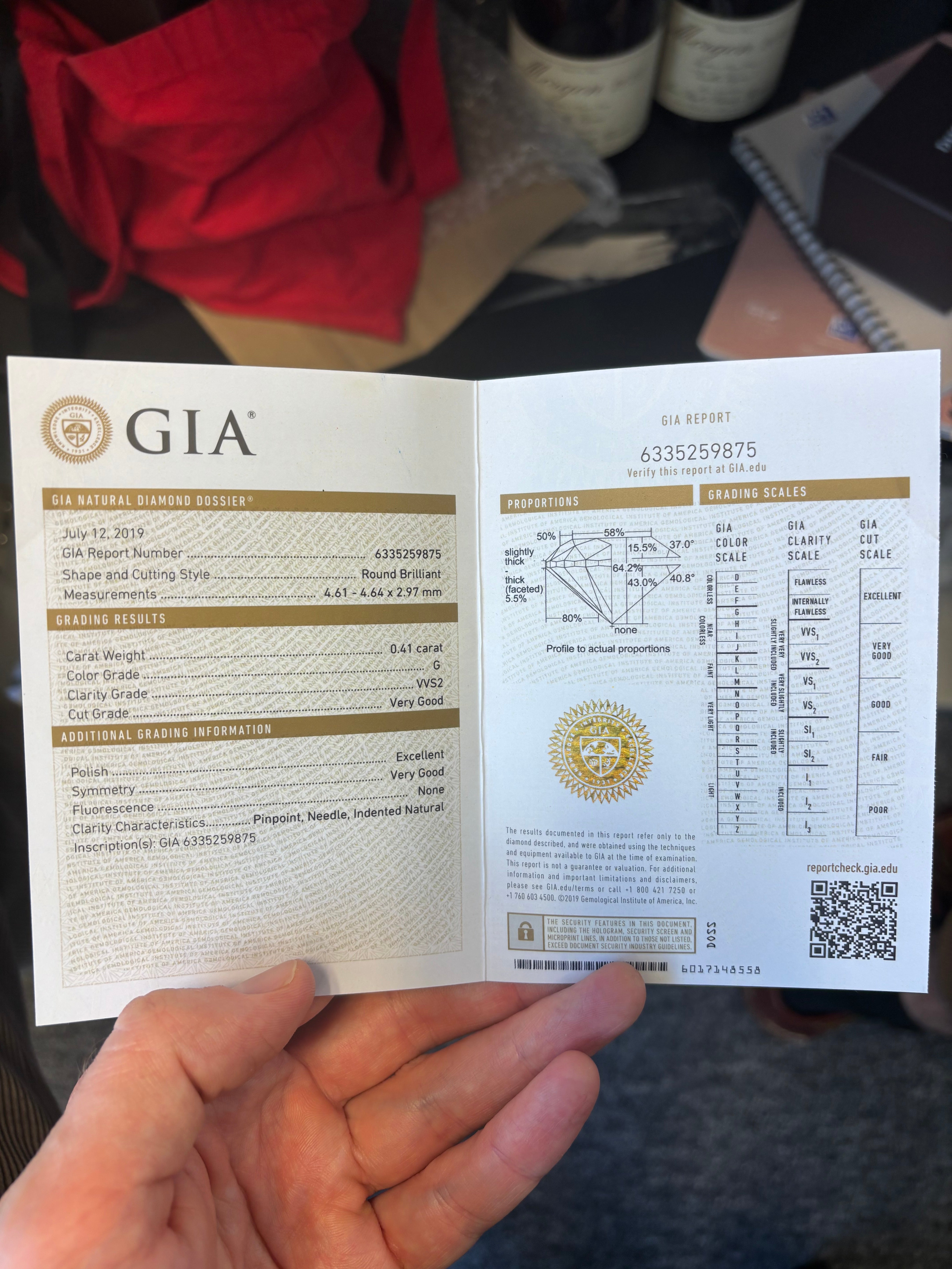 certificat diamant GIA