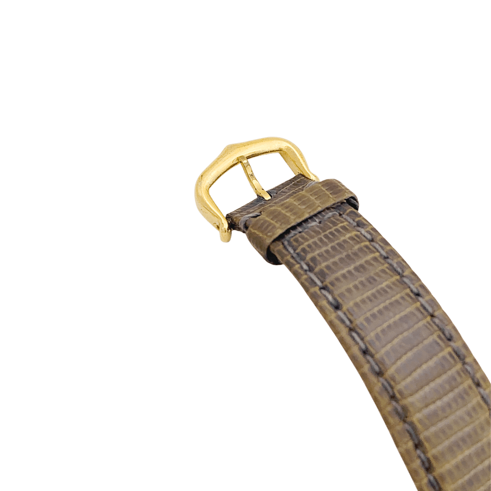 Montre Cartier, "Tank Must" argent plaqué or, cuir. 6