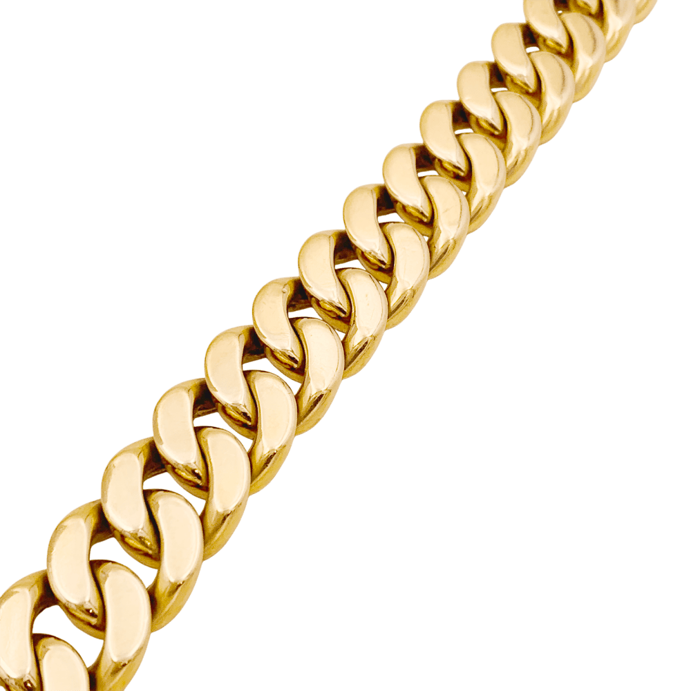 Bracelet vintage gourmette en or rose. 2