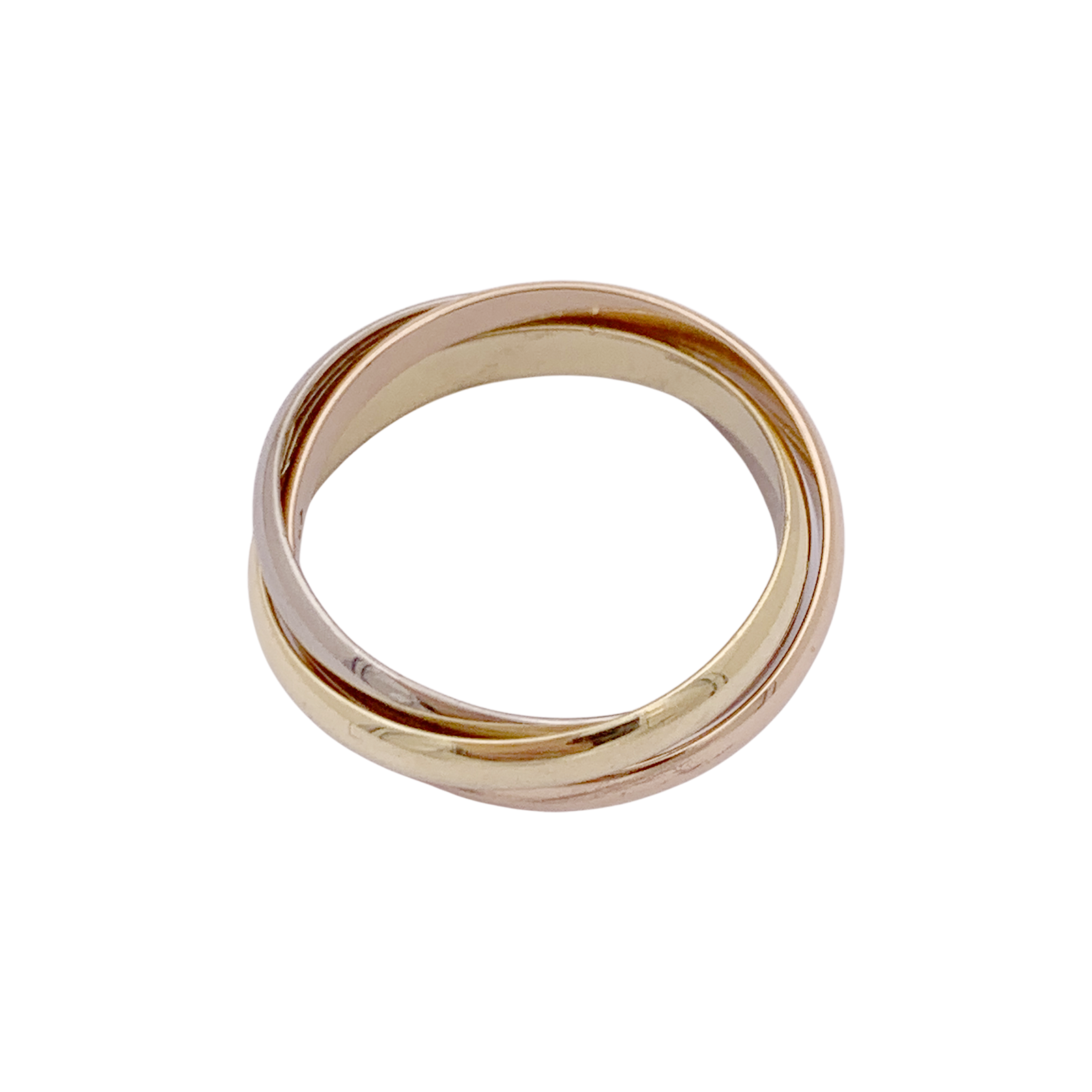 Bague CARTIER Trinity, trois ors. 4
