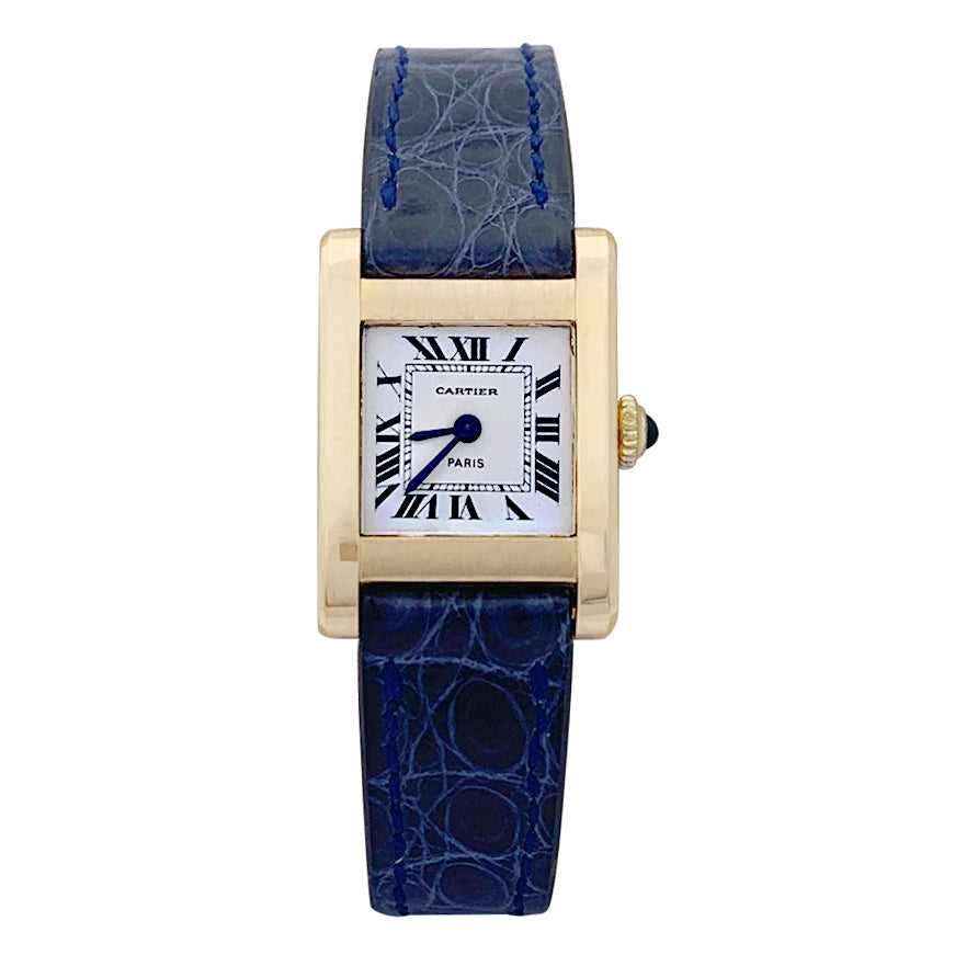Montre Cartier "Tank Normale" or jaune. 1