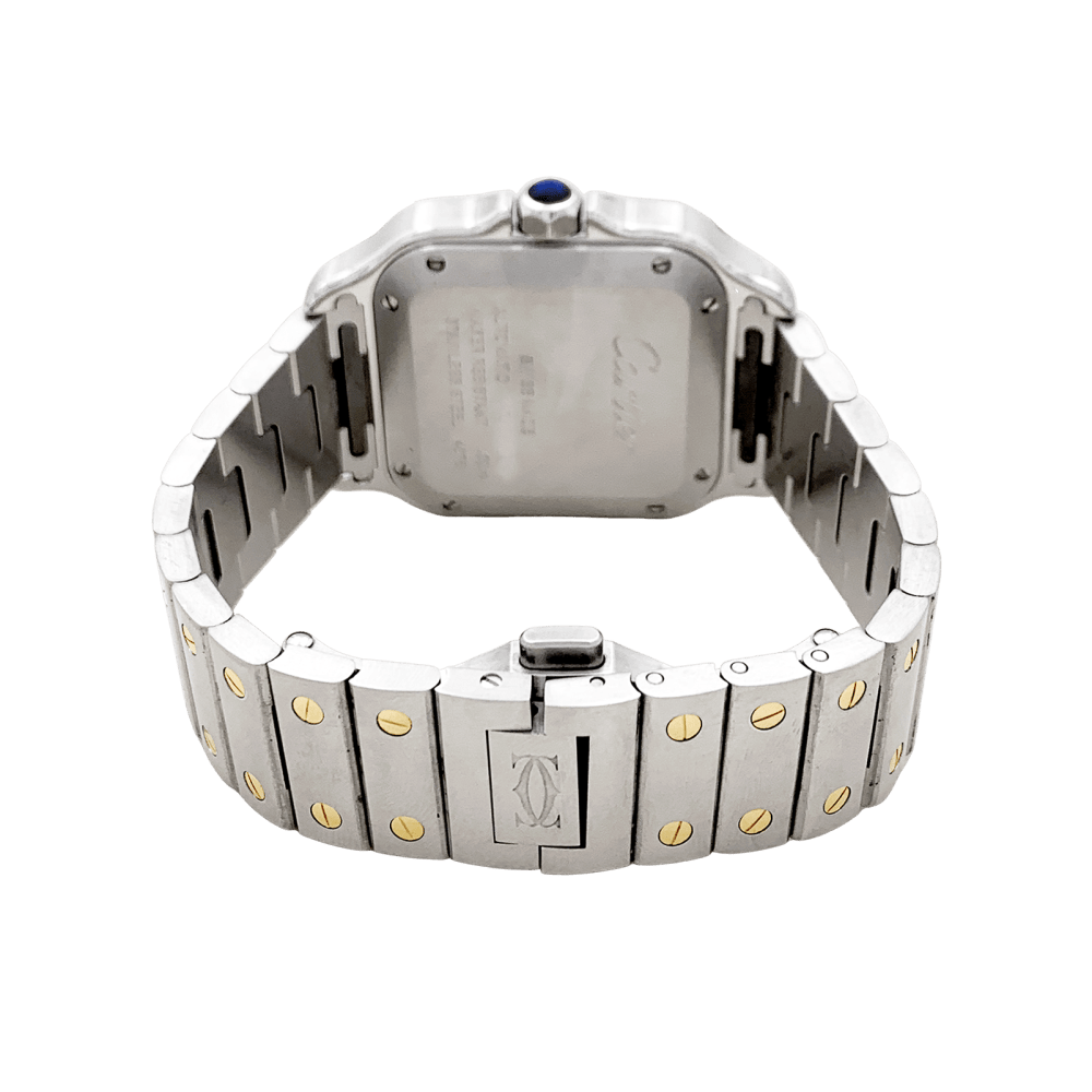 Montre Cartier, "Santos", acier et or. 4