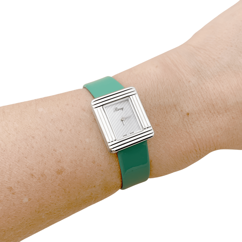 Montre Poiray, "Ma Première Mini", acier, cuir. 5