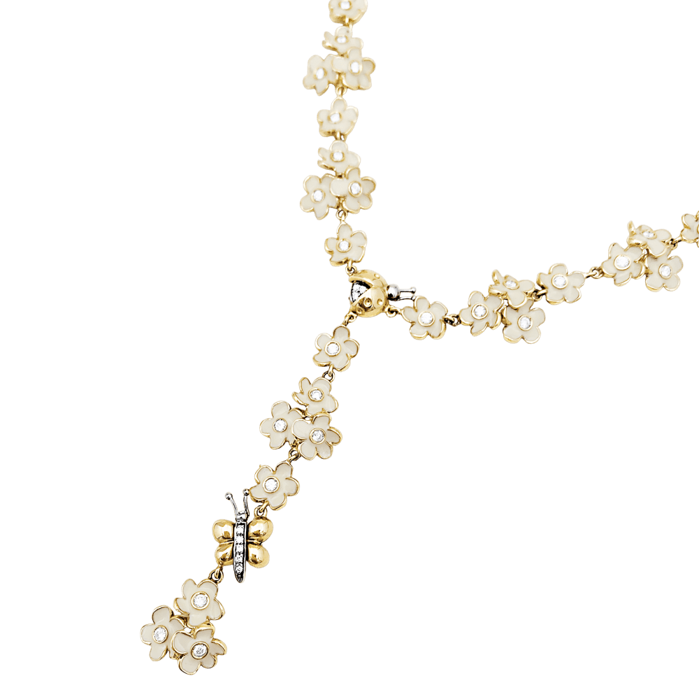 Collier Roberto Coin, émail, diamants. 3