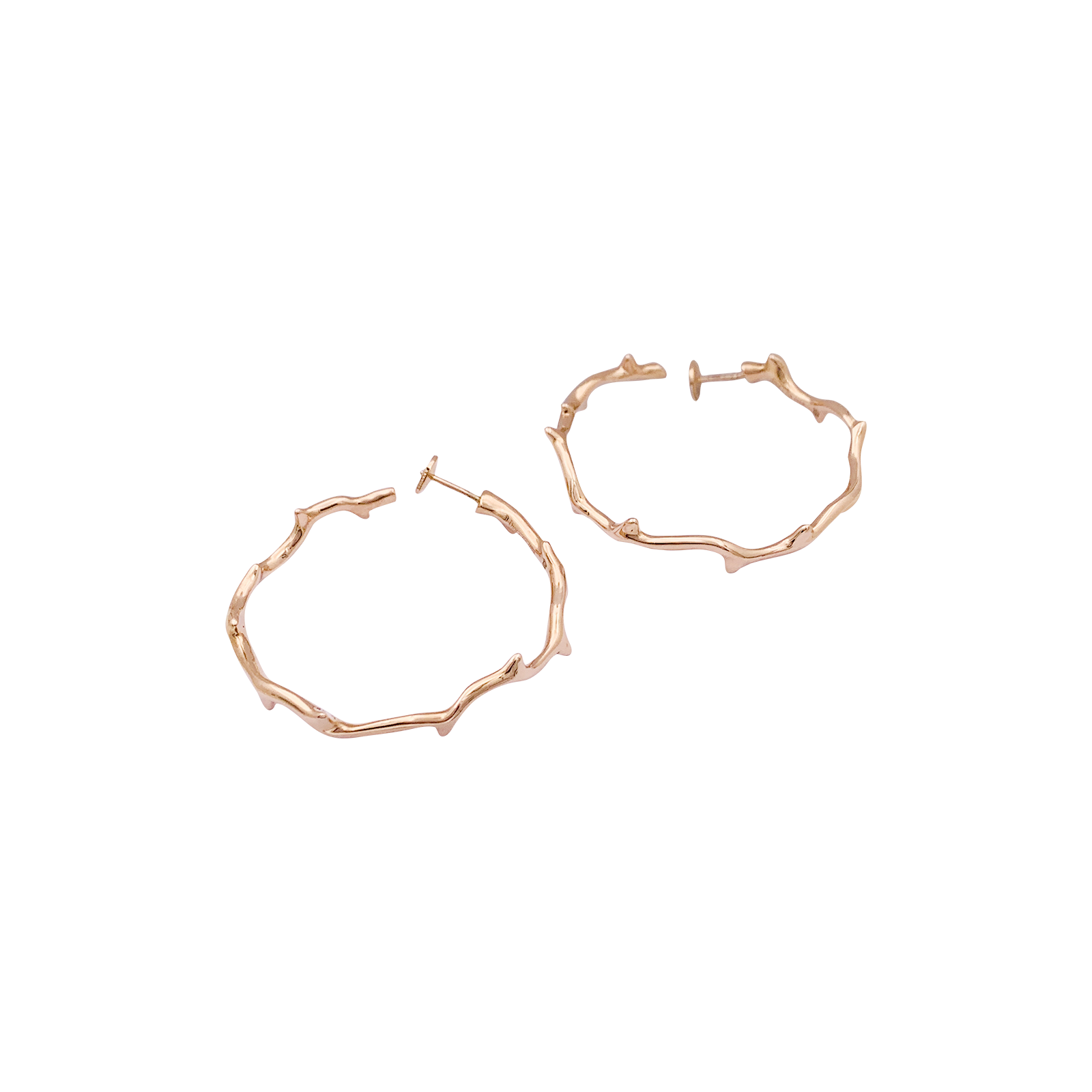 Boucles d'oreilles Dior, "Bois de Rose", or rose. 3