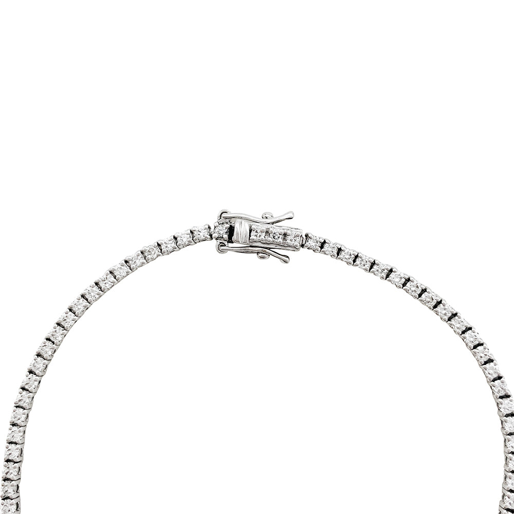 Ligne tennis or blanc diamants. 4