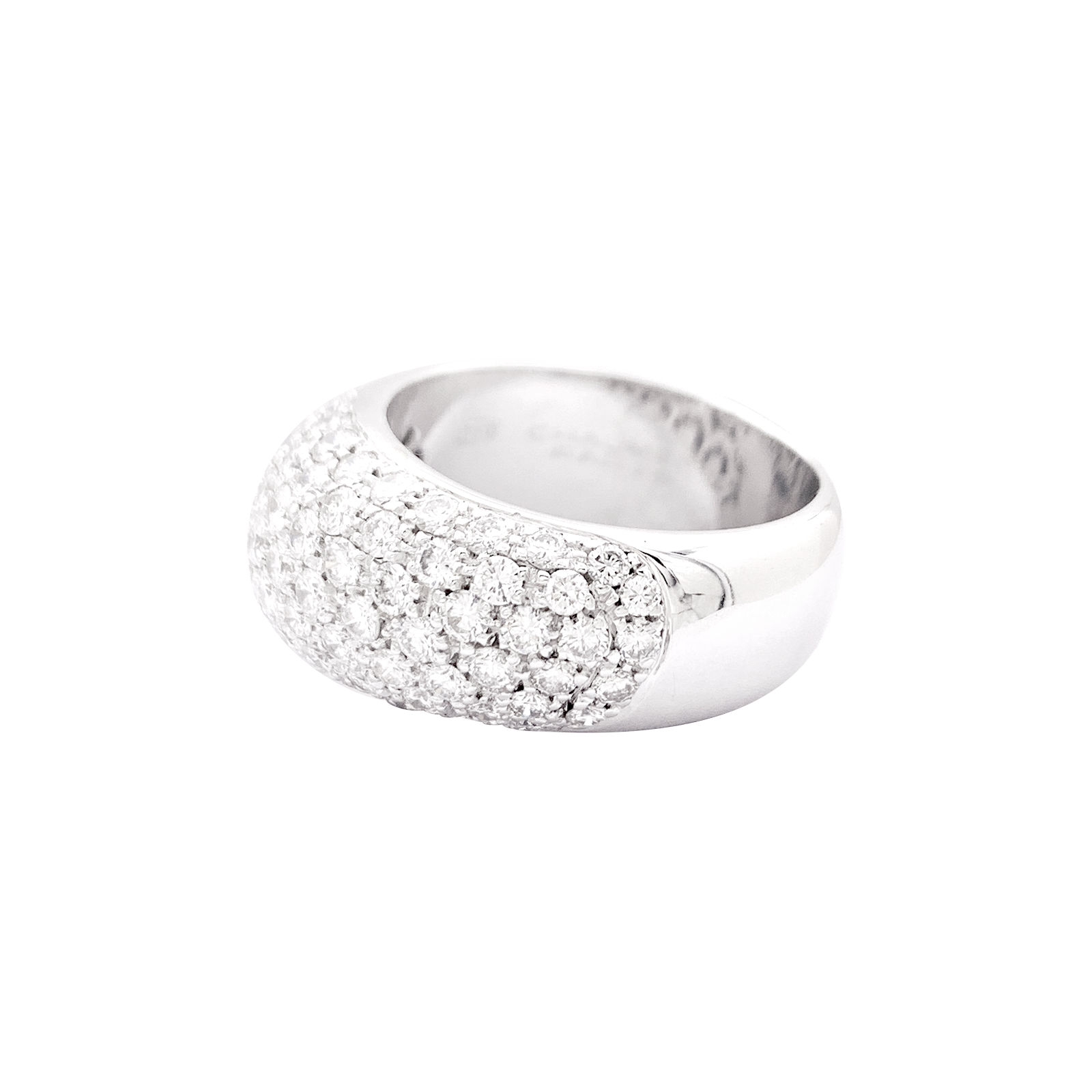 Bague Chaumet, "Hommage à Venise", or blanc, diamants. 2