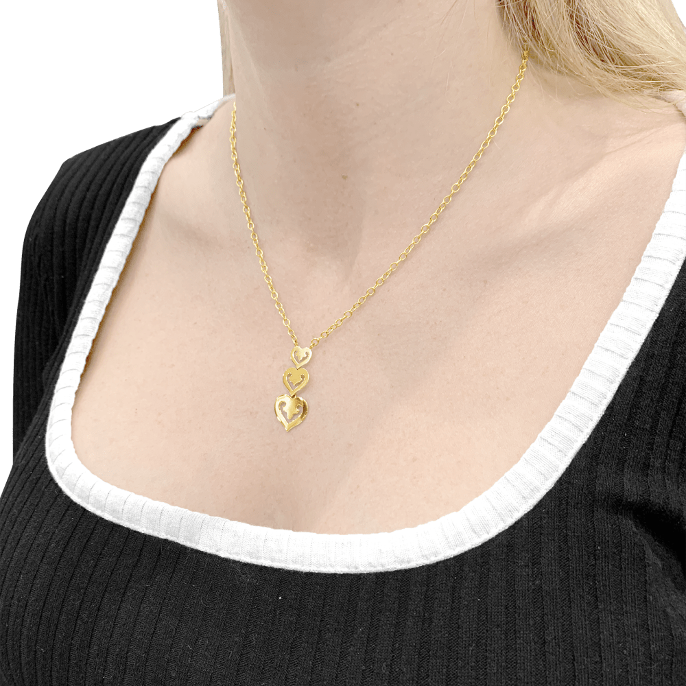 Collier O.J. Perrin, "Cœur Légende", or jaune. 4