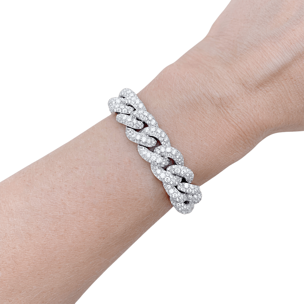 Bracelet Pomellato, "Catene", or blanc et diamants. 6