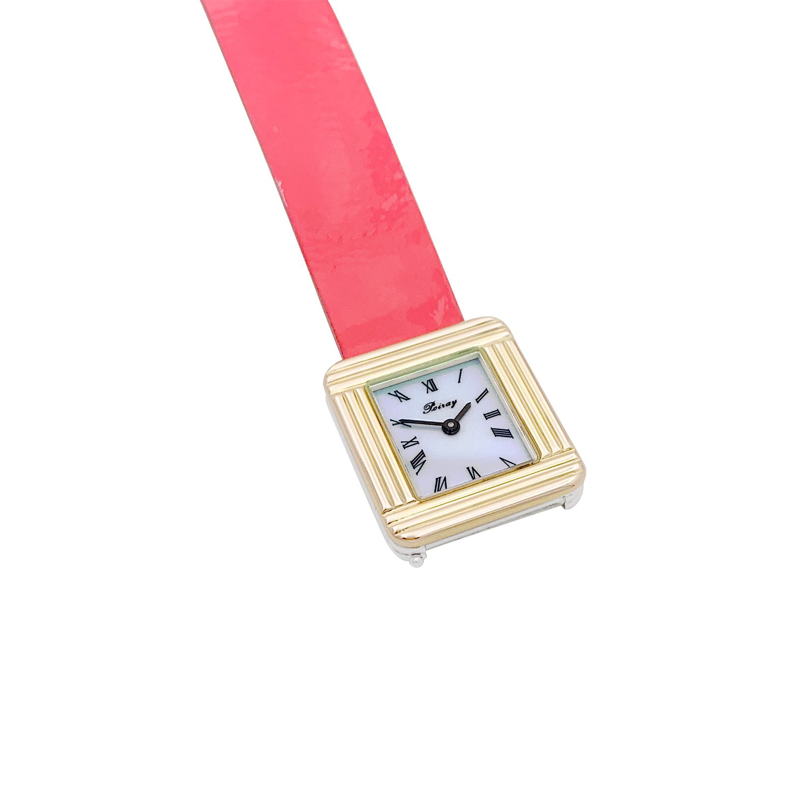 Montre Poiray, "Ma Première", plaqué or, acier. 2