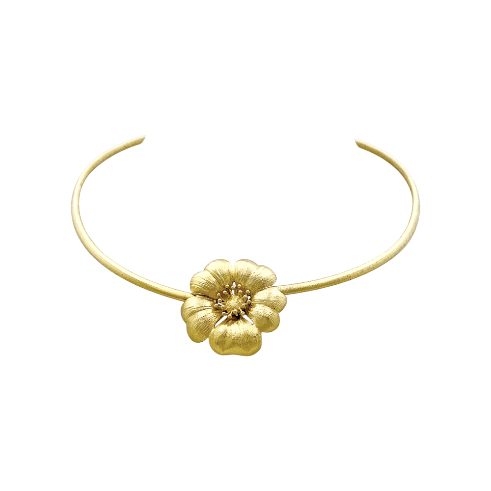 Collier Lalaounis "Fleur" en or jaune. 1