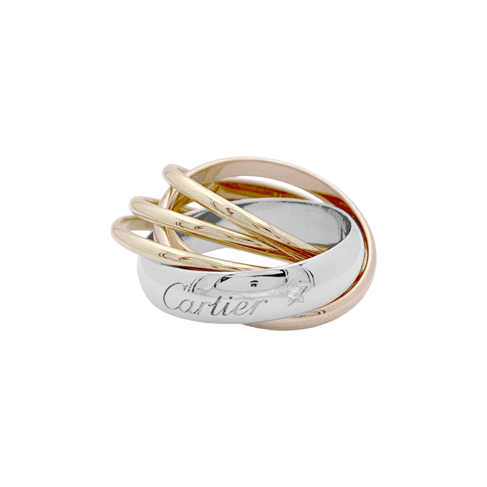 Bague Cartier, "Trinity", 3 tons d'or. 1
