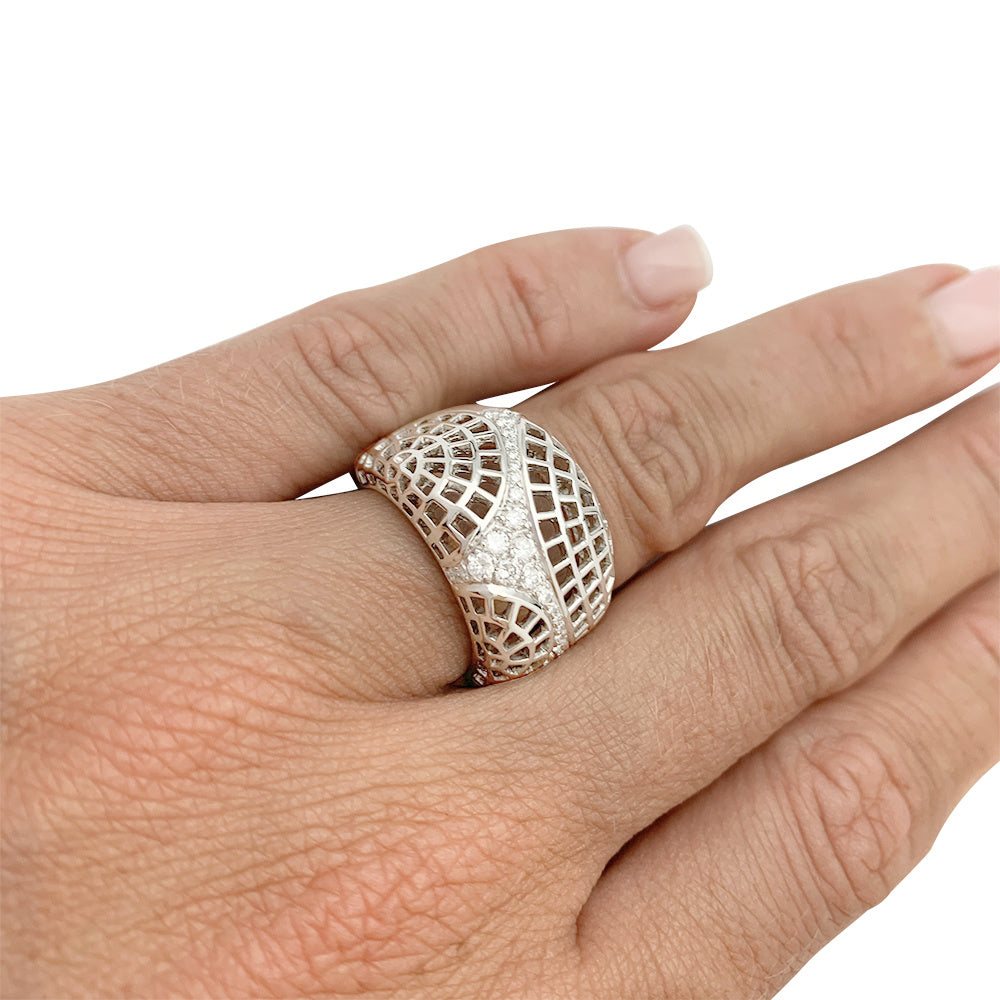 Bague Cartier, "Nouvelle Vague Paris", or blanc. 9