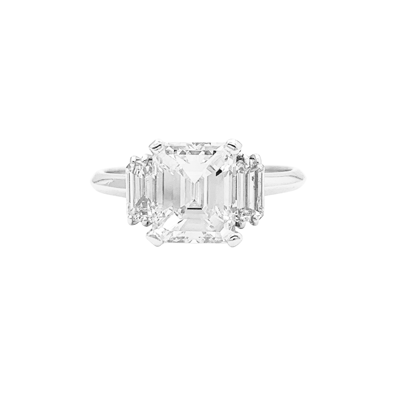 Solitaire en or blanc, diamant 1,92 cts. 1