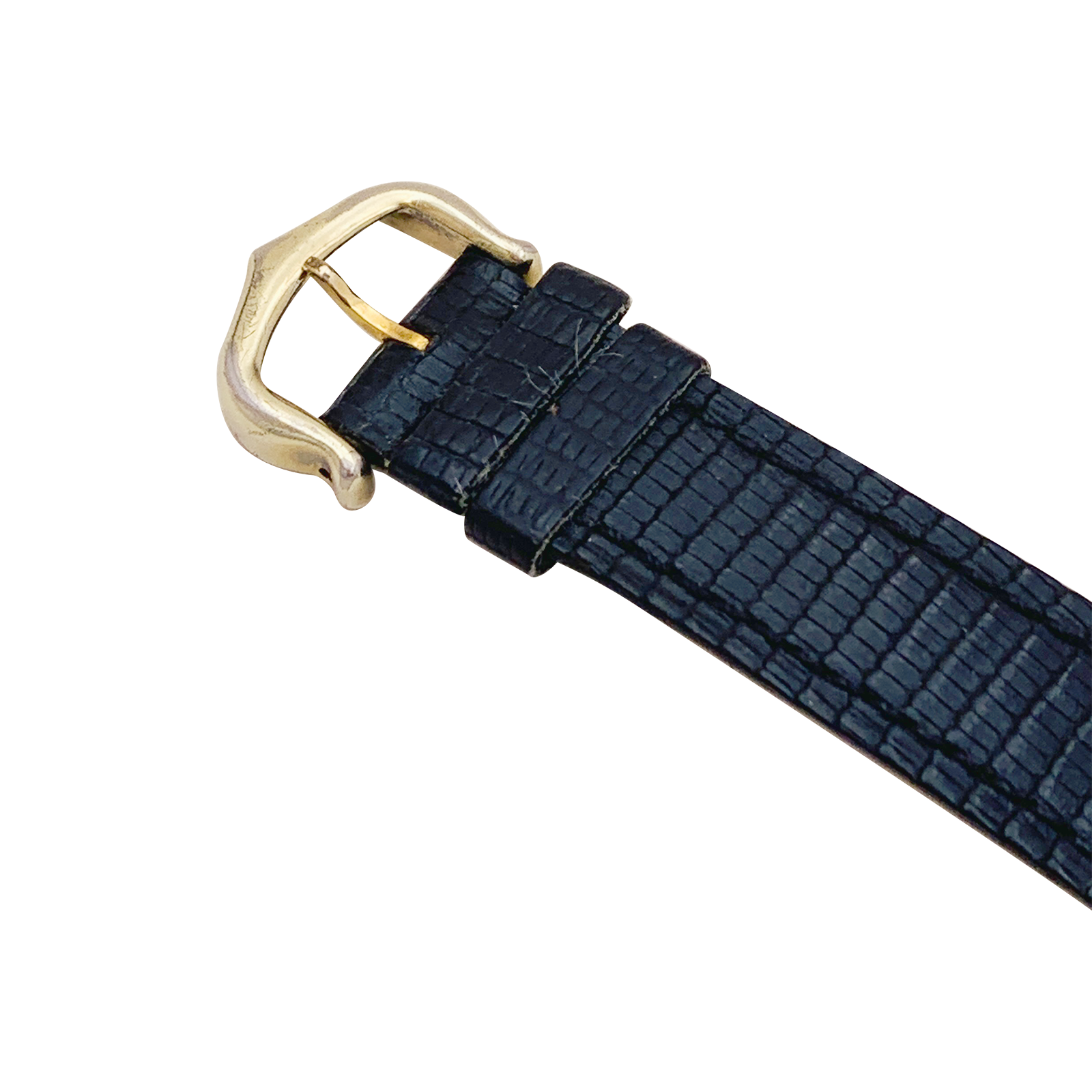 Montre Cartier "Tank Must" argent plaqué or, cadran laqué noir. 4