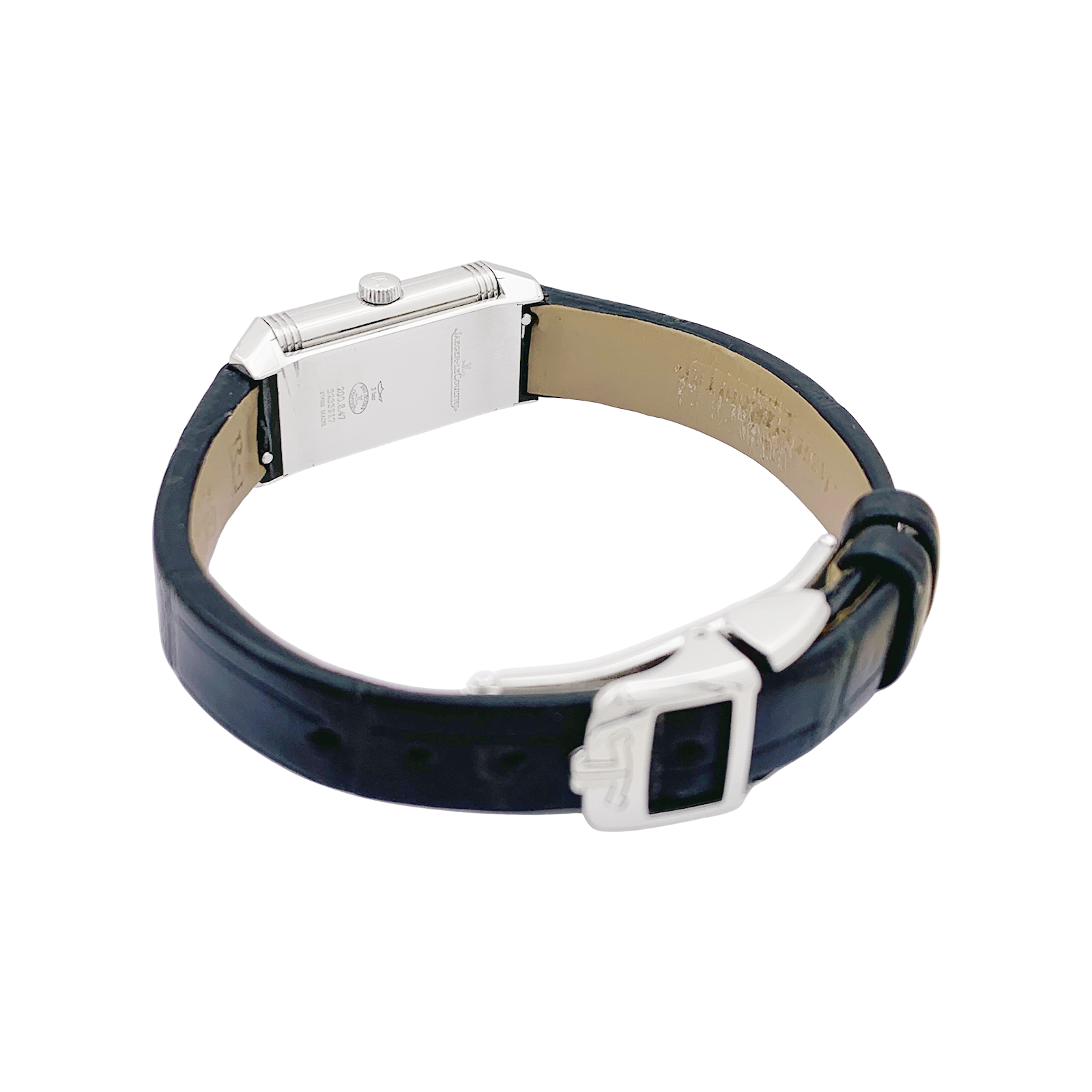 Montre Jaeger Lecoultre, "Reverso Classique", acier, cuir. 3