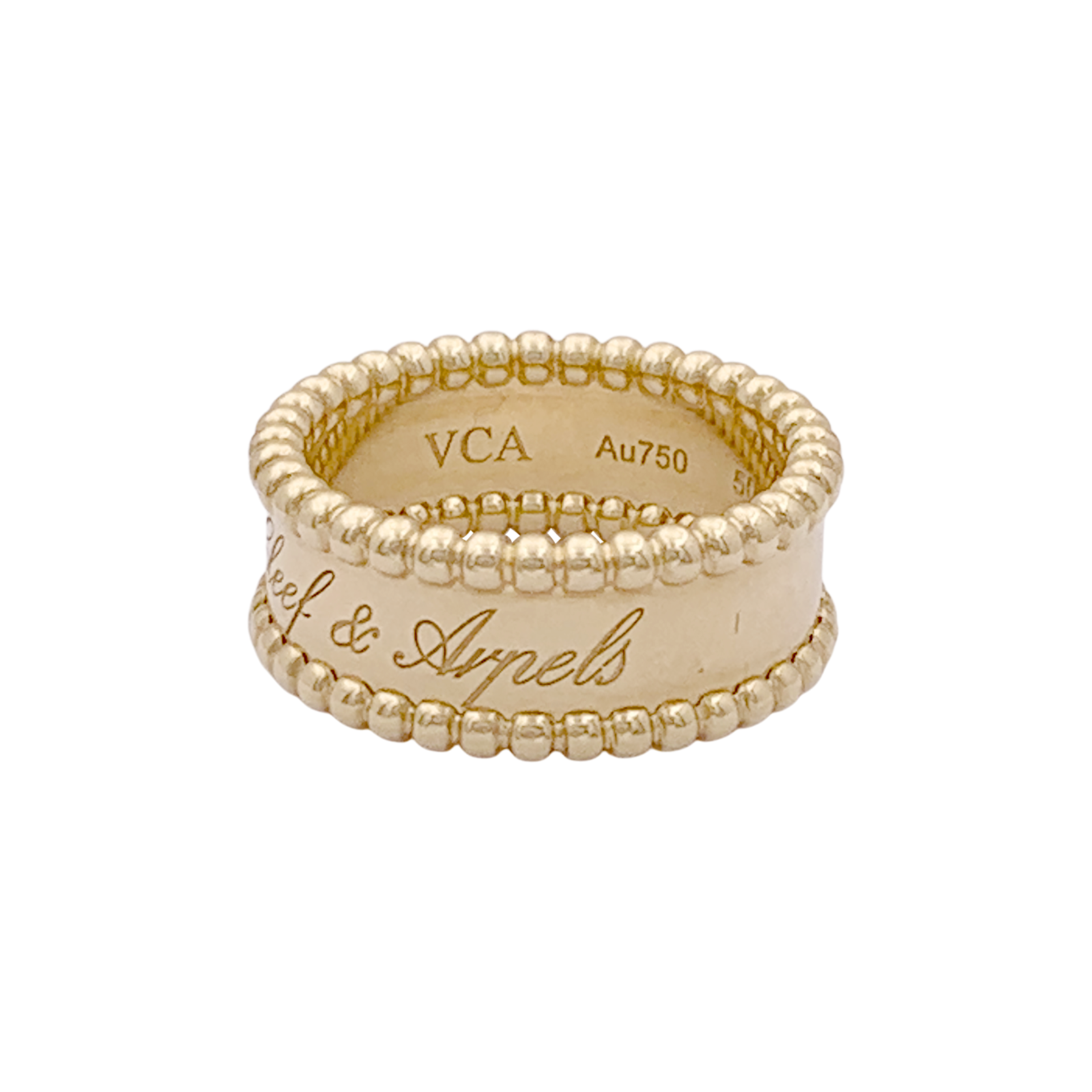 Bague Van Cleef & Arpels, "Perlée signature", or jaune. 2
