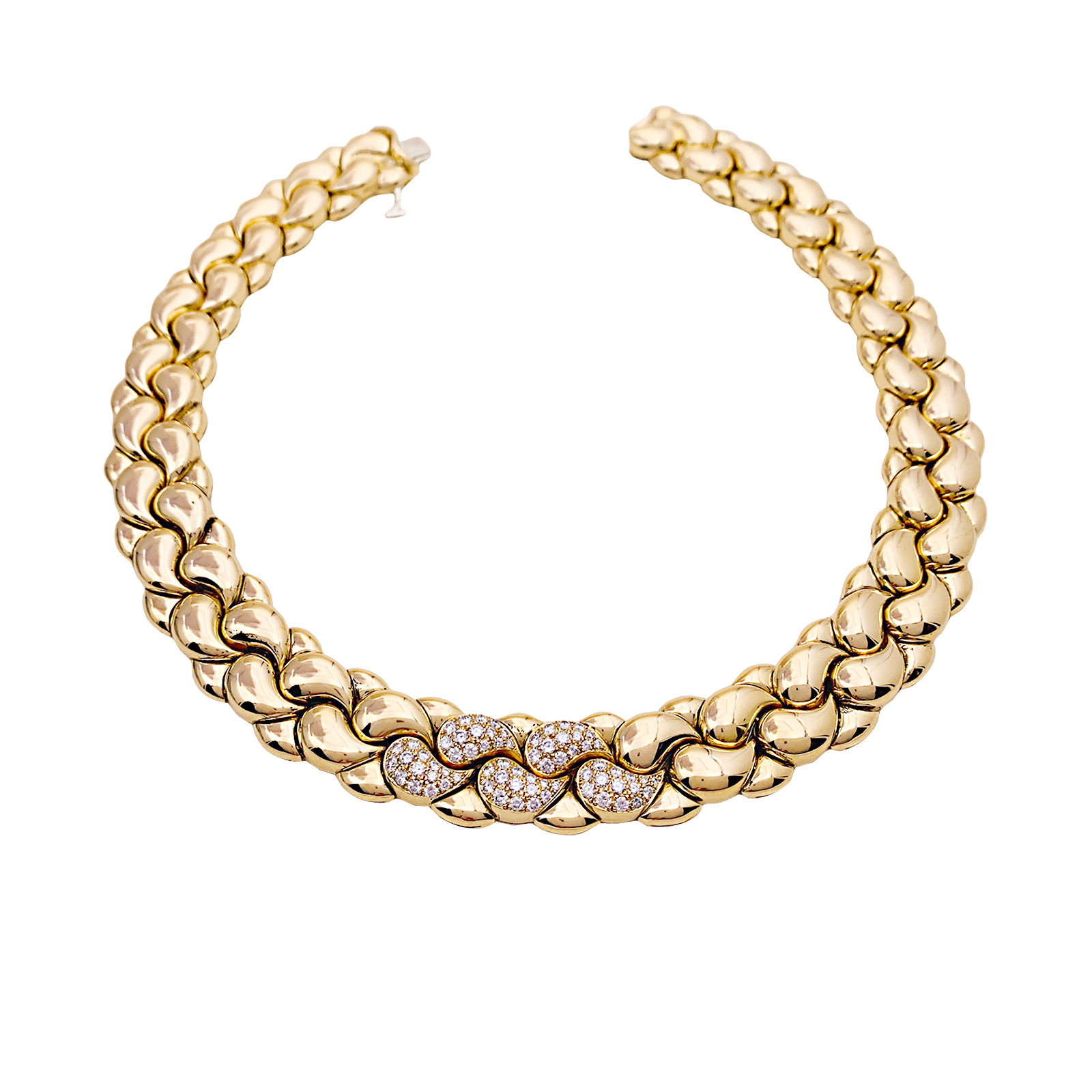 Collier-Sautoir CHOPARD CASMIR, or et diamants. 1