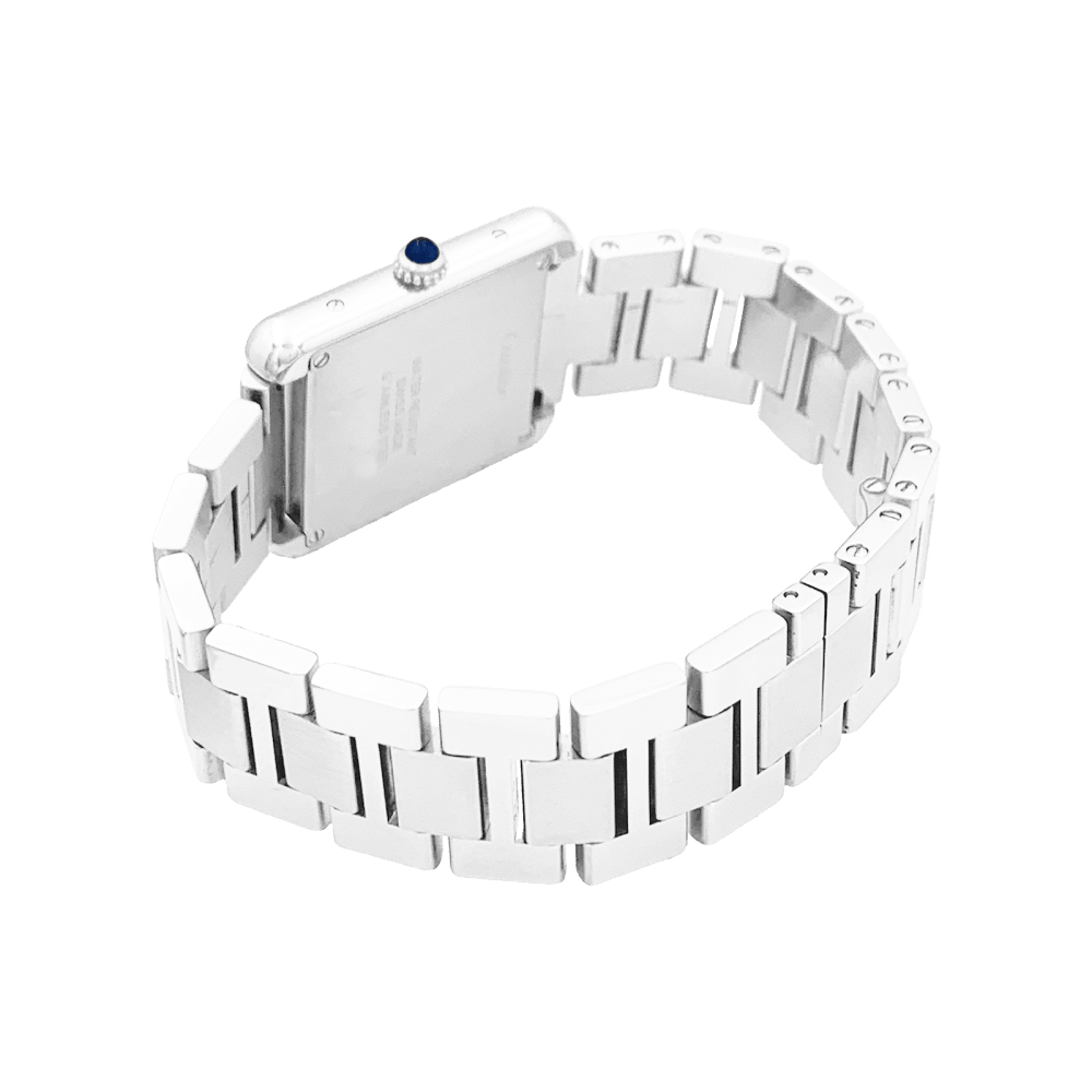 Montre Femme CARTIER, « Tank Solo », acier. 3