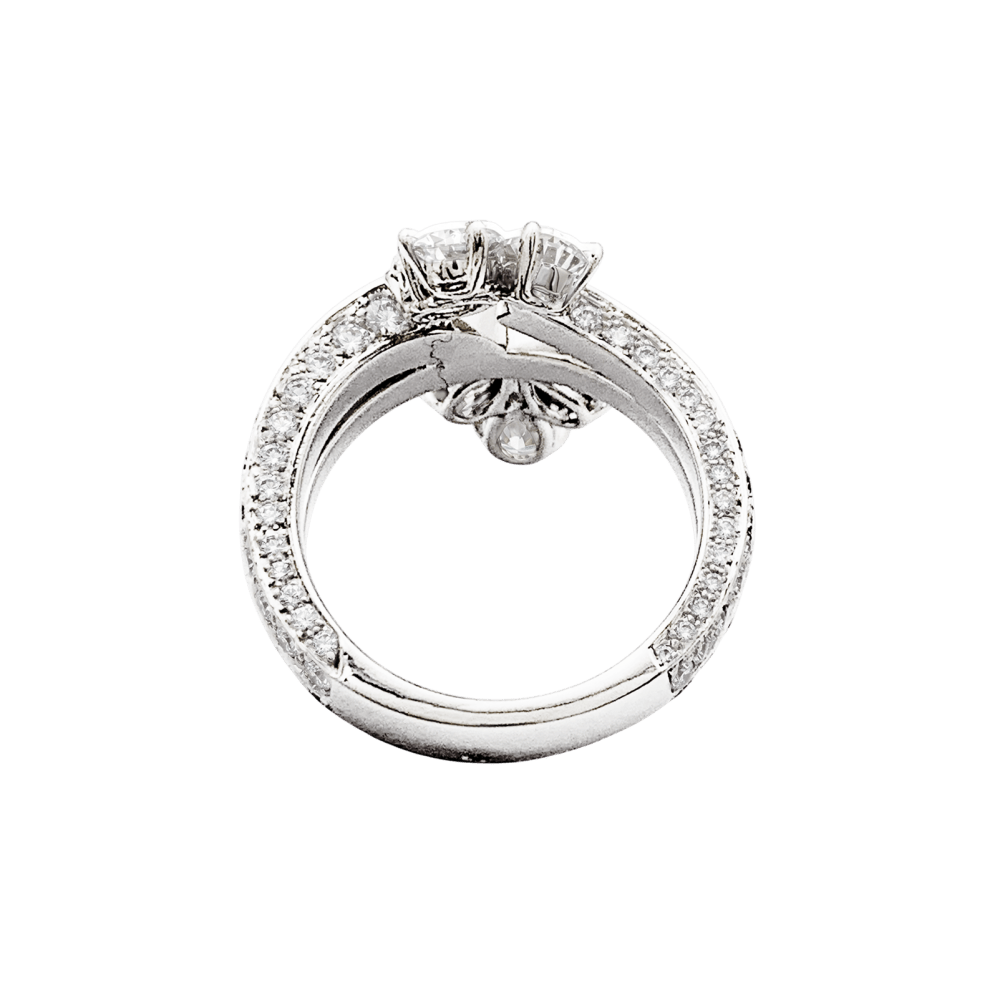 Bague Cartier, platine, diamants. 4