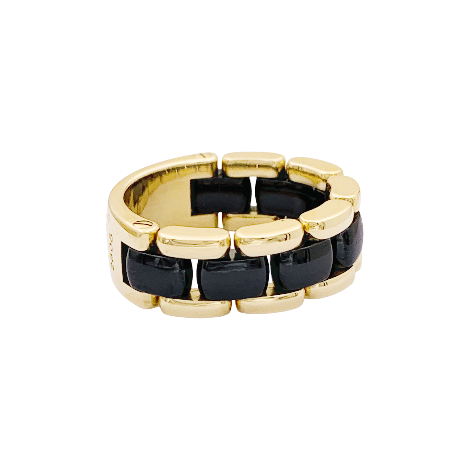 Bague CHANEL, "Ultra" or jaune et céramique. 2