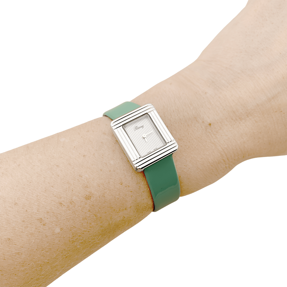 Montre Poiray, "Ma Première Mini", acier, cuir. 6