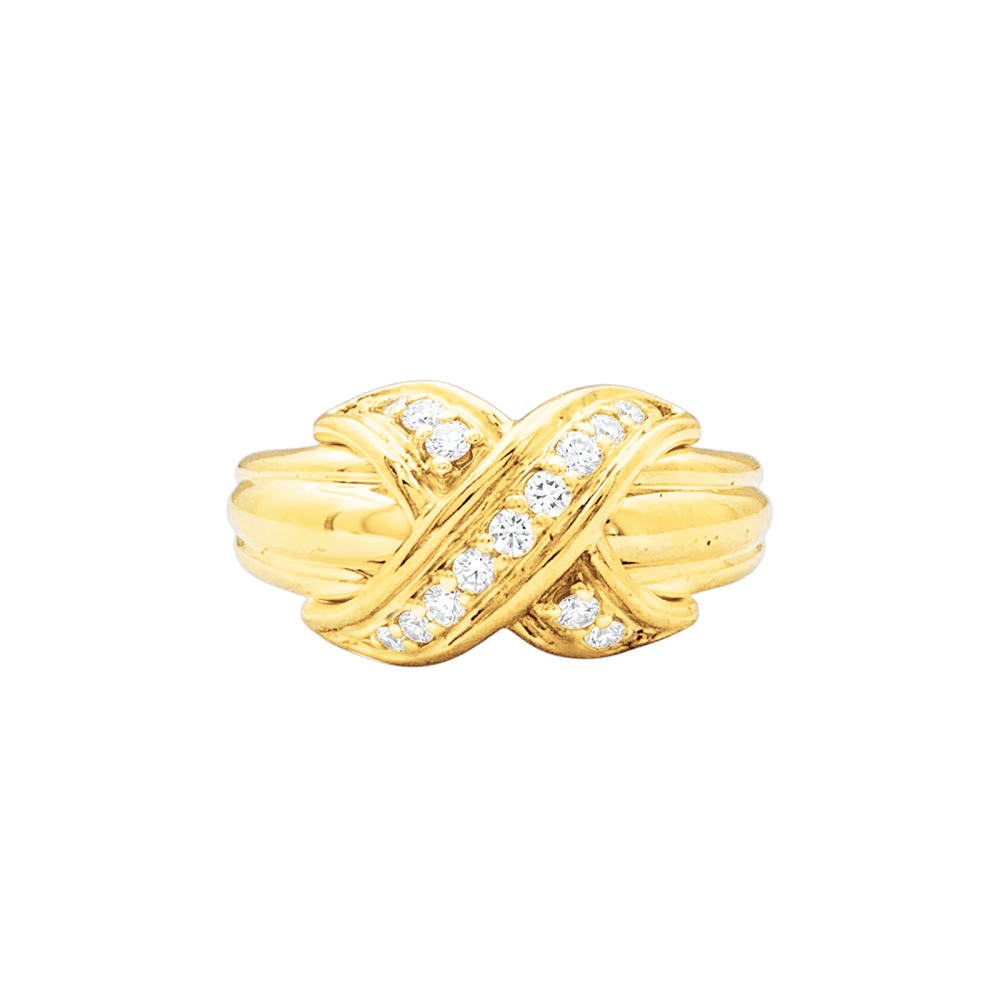 Bague Tiffany & Co x Schlumberger, or jaune, diamants. 1