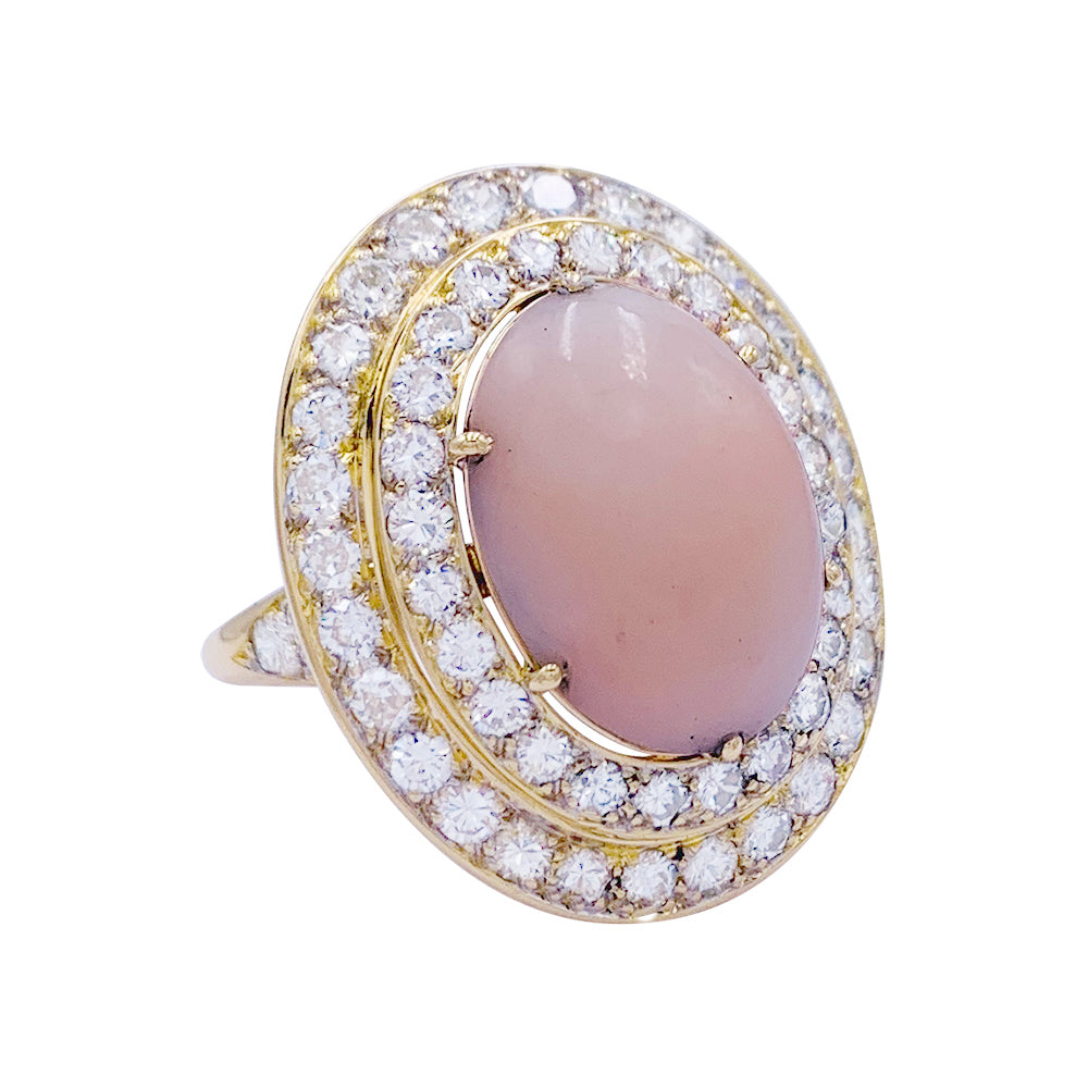 Bague M.Gérard corail, diamants. 1