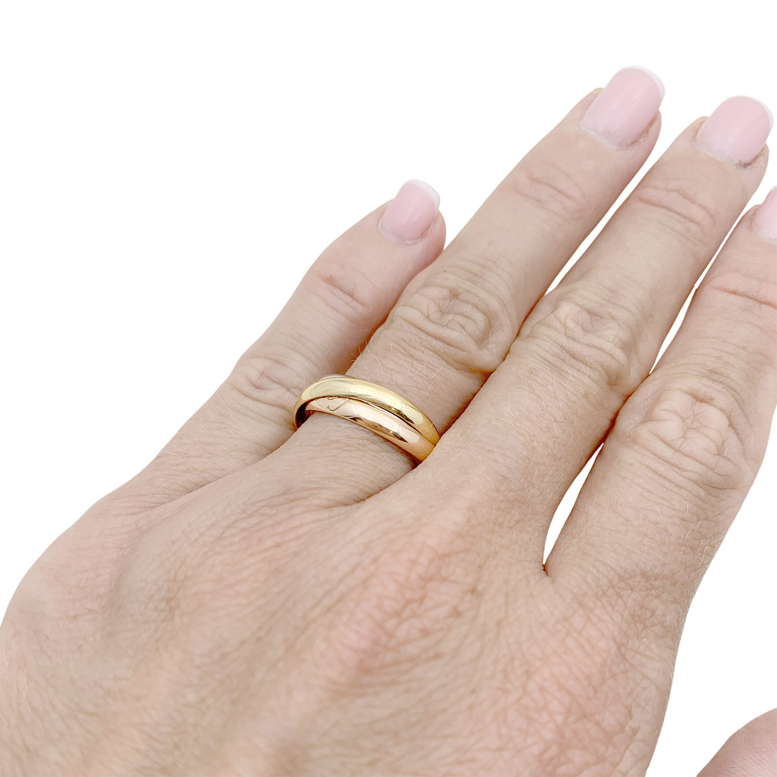 Bague CARTIER Trinity, trois ors. 5