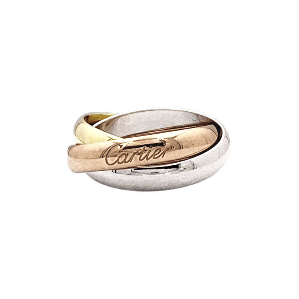 Bague Cartier, "Trinity Classique", trois ors. 2