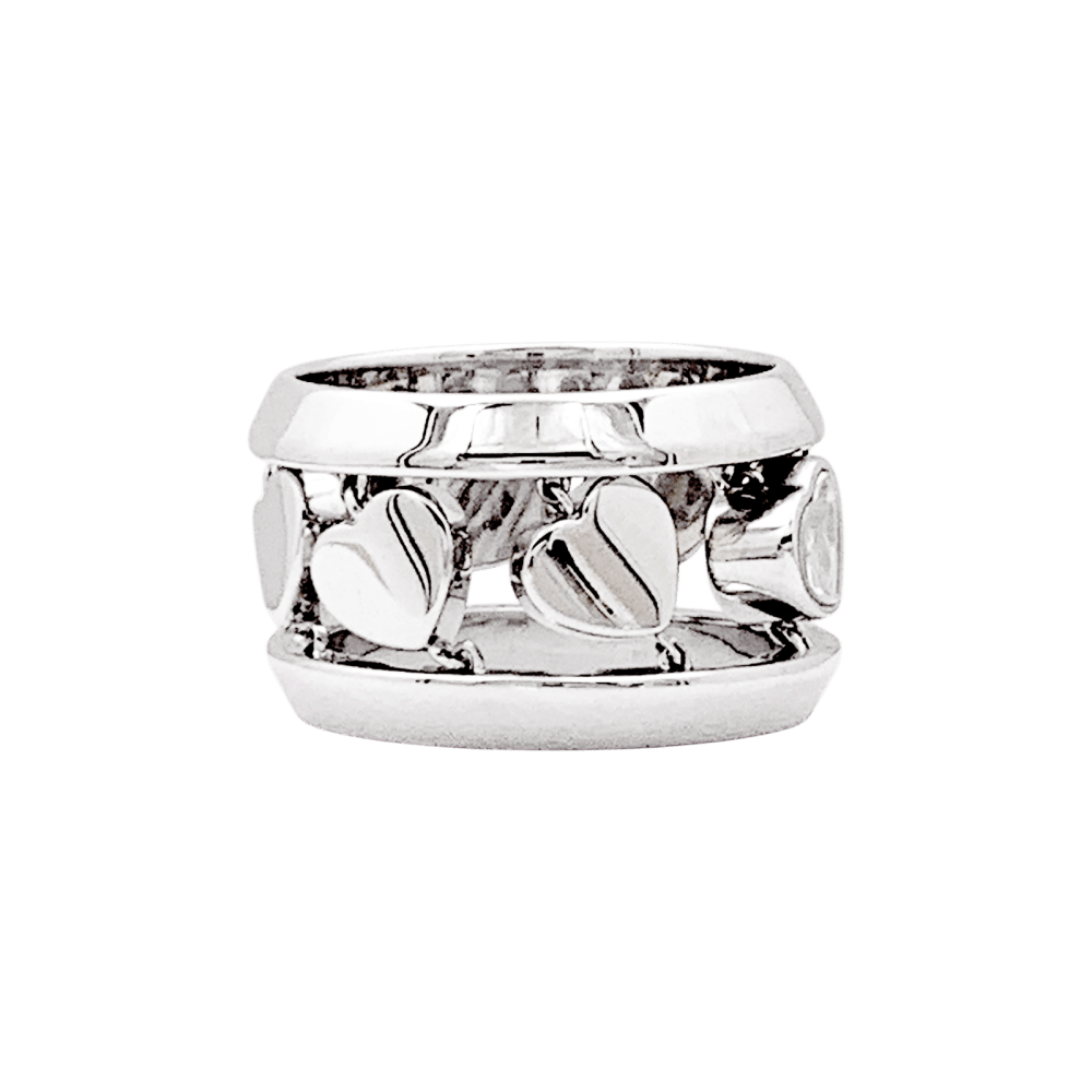 Bague Chopard, "Happy Diamond Amore", or blanc et diamant. 4