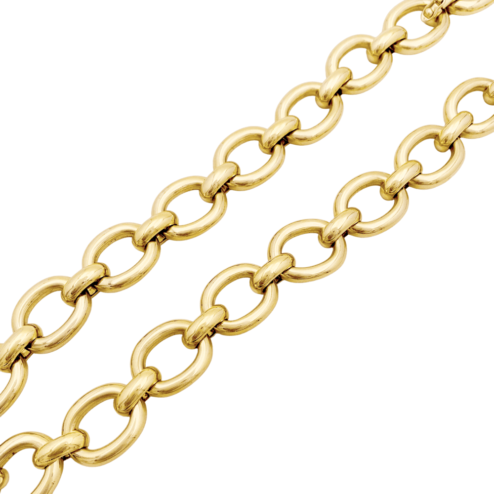 Collier Cartier, "Baignoire", or jaune. 5