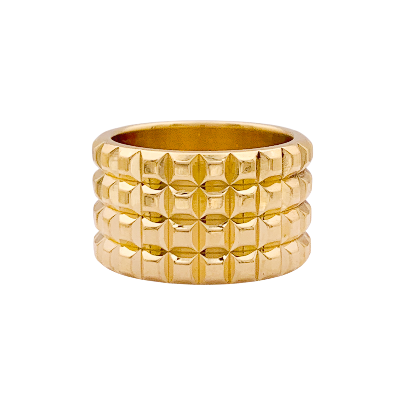 Boucheron Quatre clou de PARIS イエローゴールド Boucheron Quatre Clou de Paris Yellow Gold Bangle Size S JBT00610