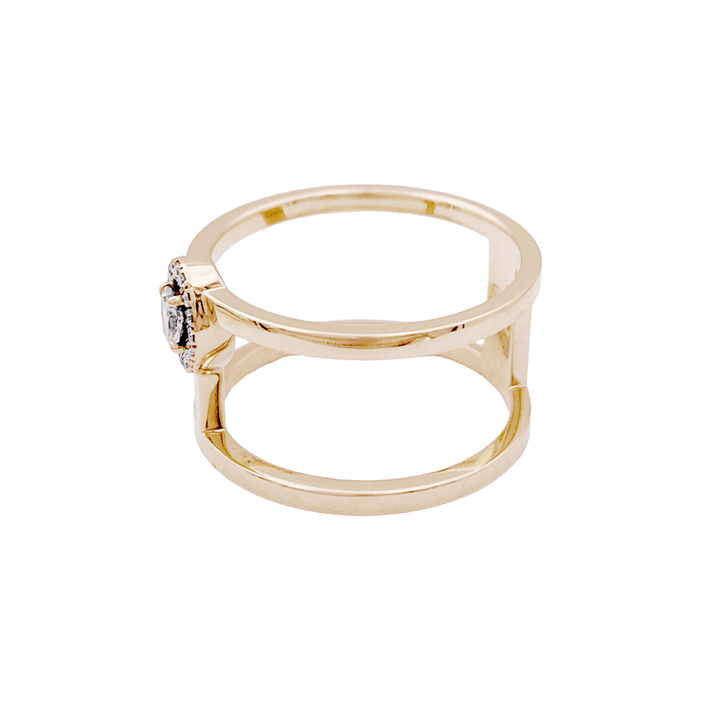 Bague Messika, "Glam'Azone", or rose et diamants. 2