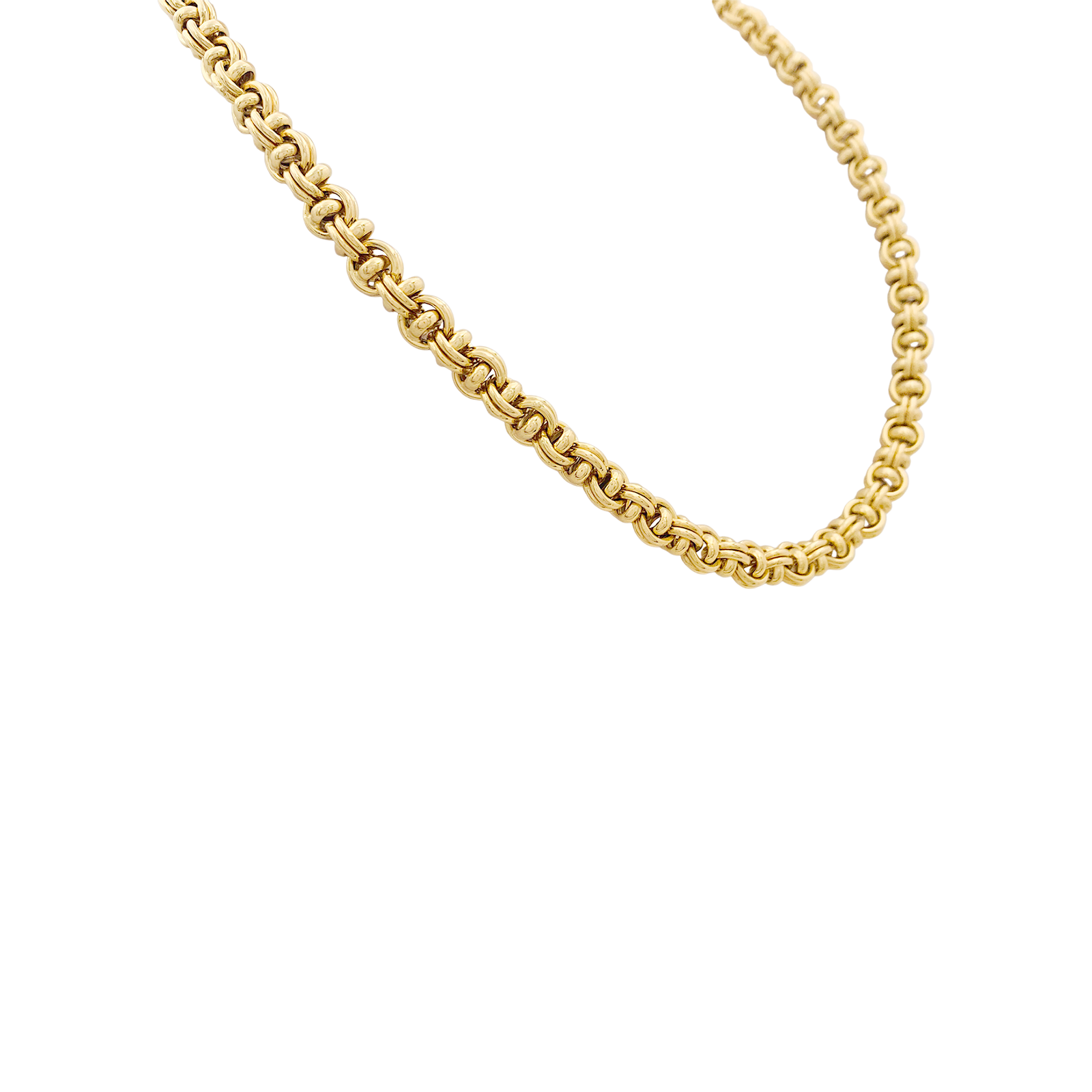 Collier maille fantaisie en or jaune. 70,9 grammes 2