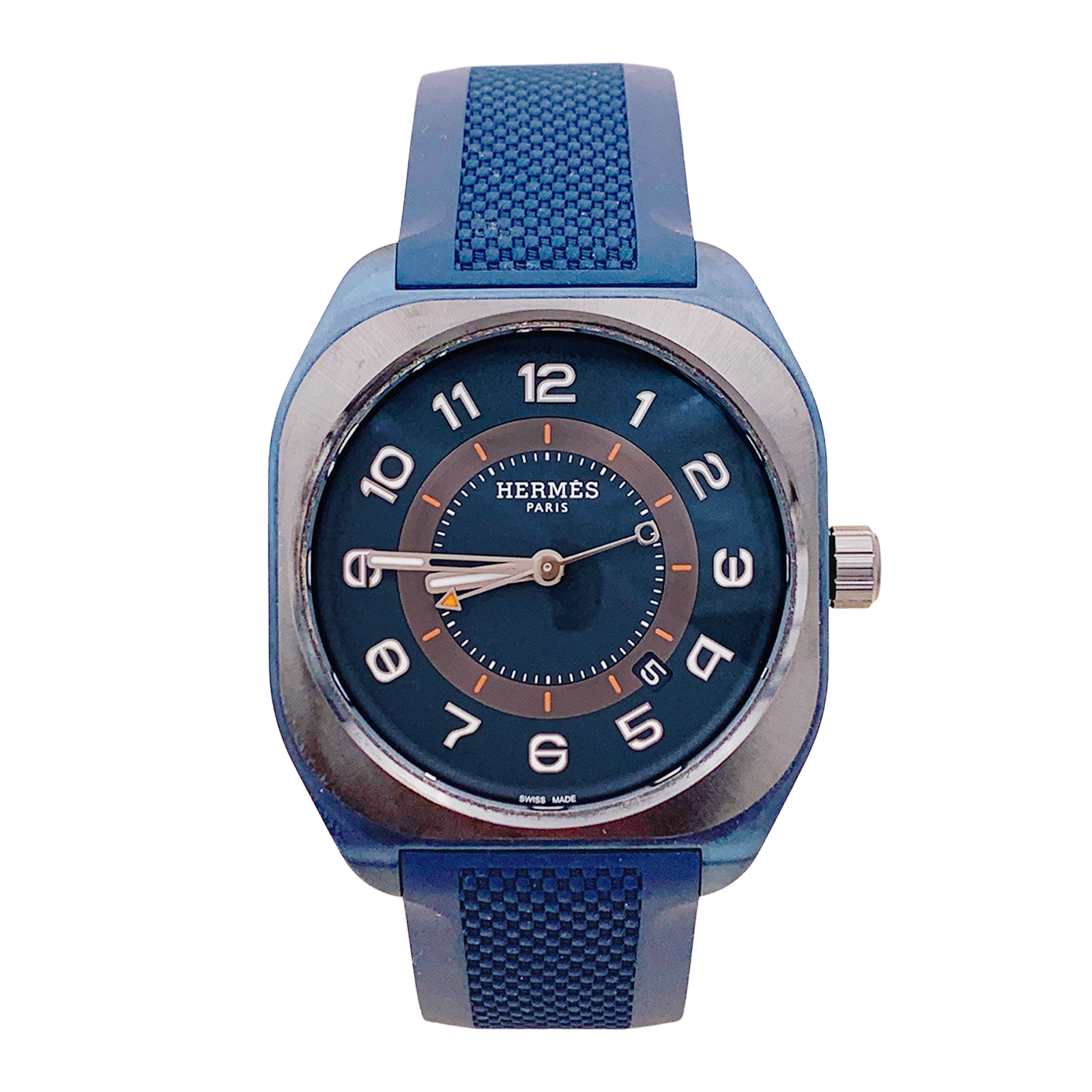 Montre Hermès, "H08", titane, caoutchouc. 1