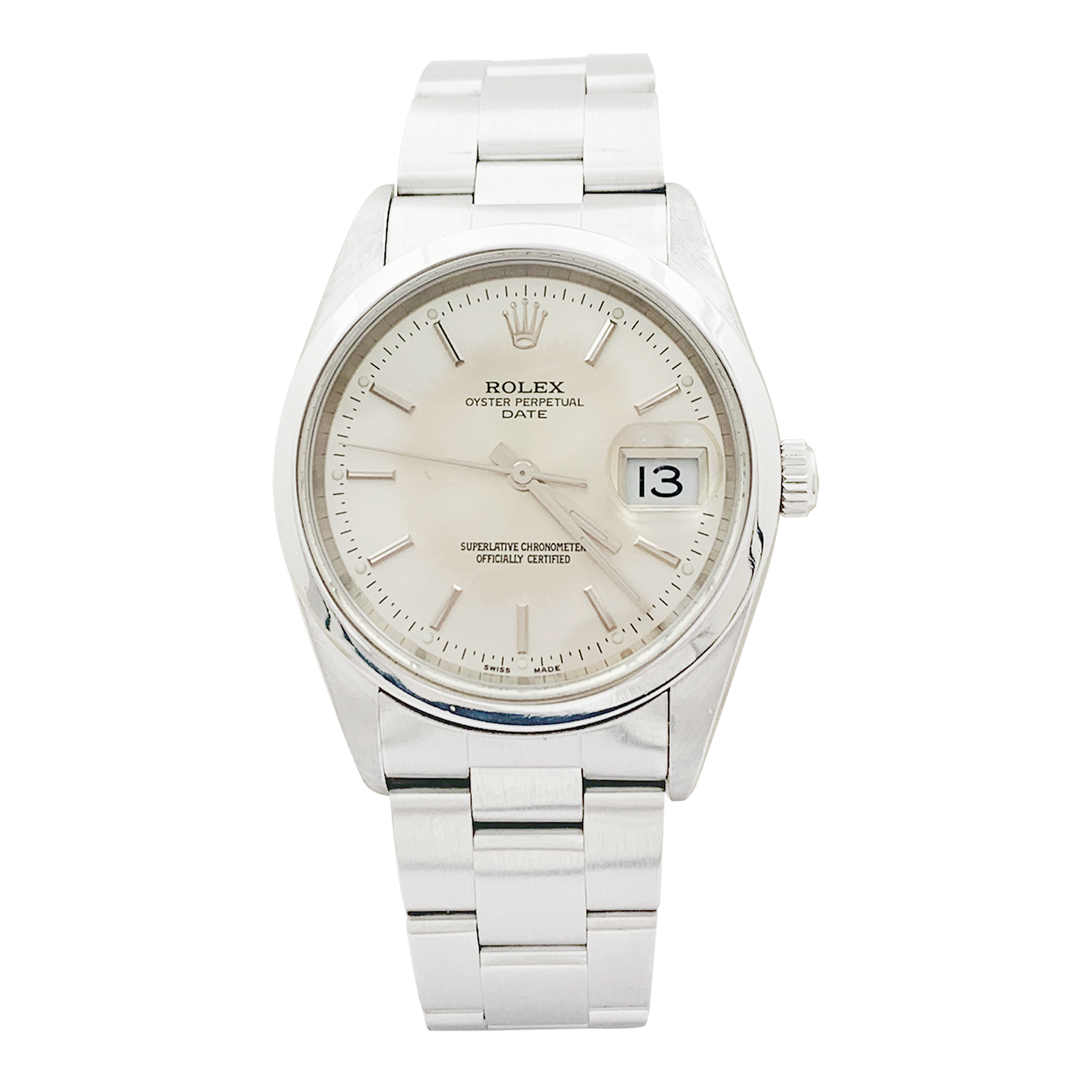 Montre Rolex, "Oyster Perpetual Date", acier. 1