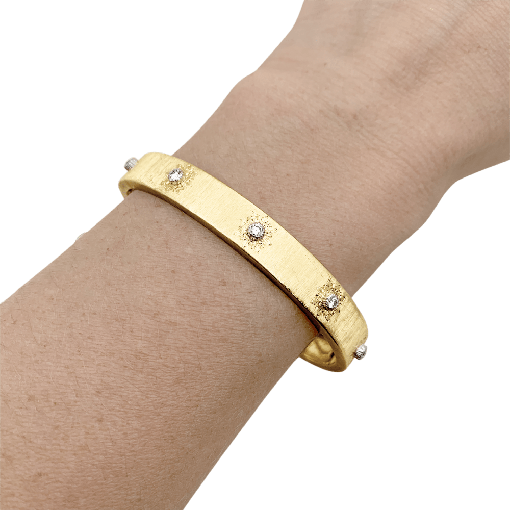 Bracelet Buccellati "Macri Classica", deux tons d'or et diamants. 6