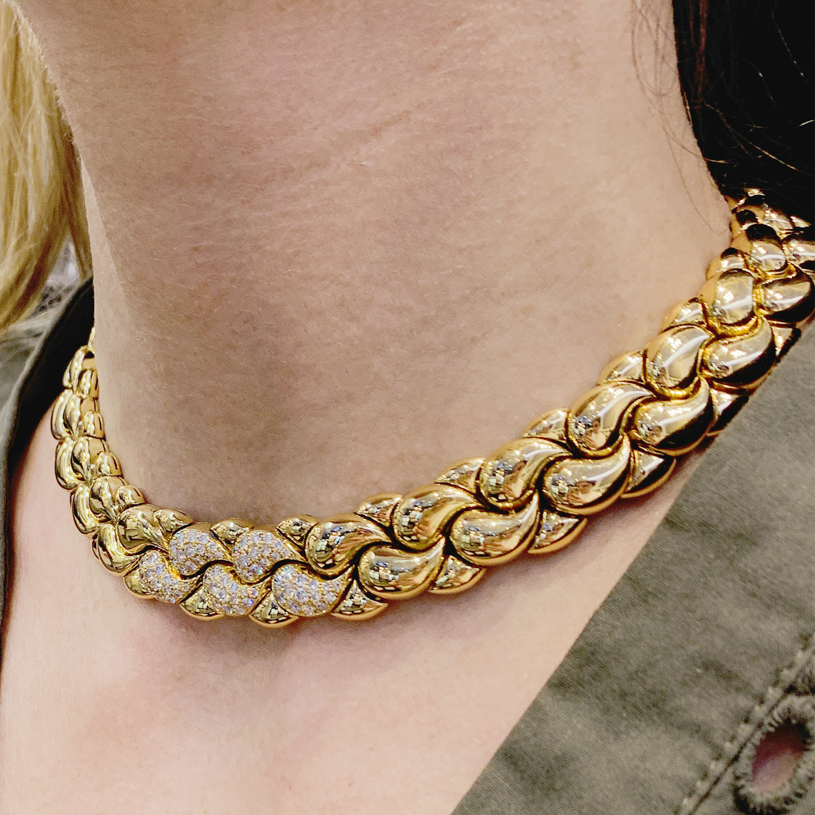 Collier-Sautoir CHOPARD CASMIR, or et diamants. 5