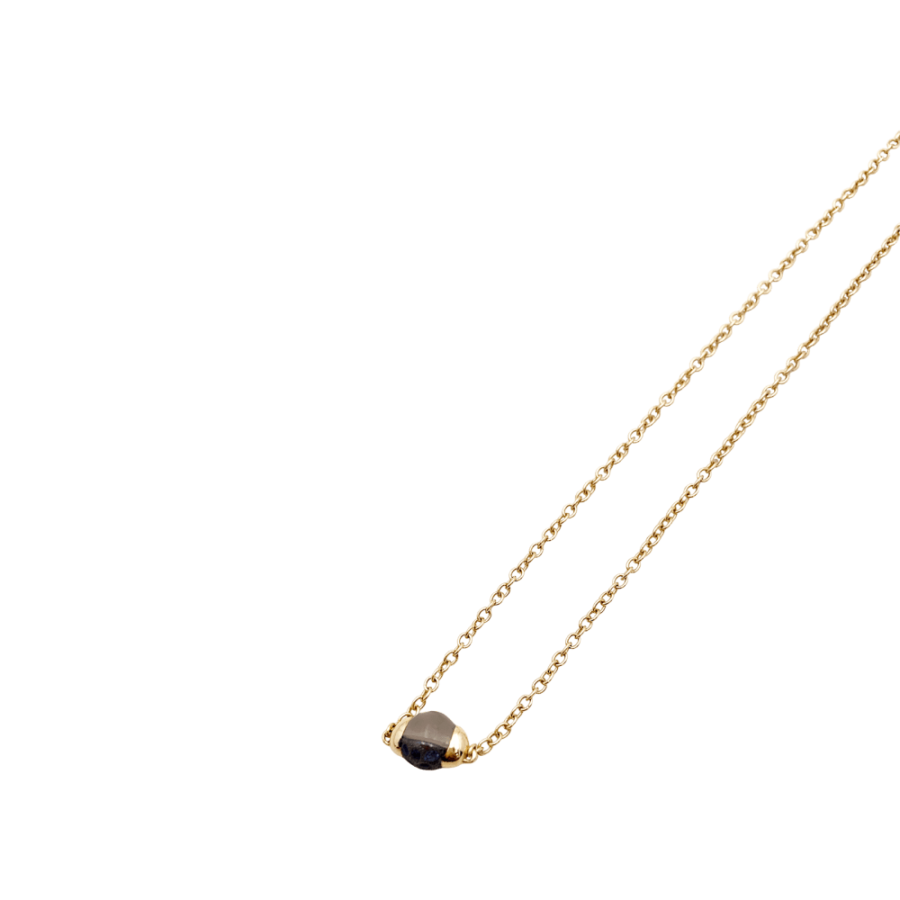 Collier Pomellato, "M'ama non M'ama", or rose, pierre de lune, argent et saphirs. 5