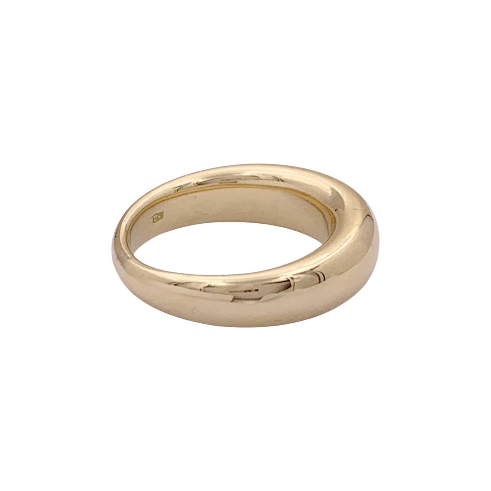 Bague jonc bombé en or jaune. 2