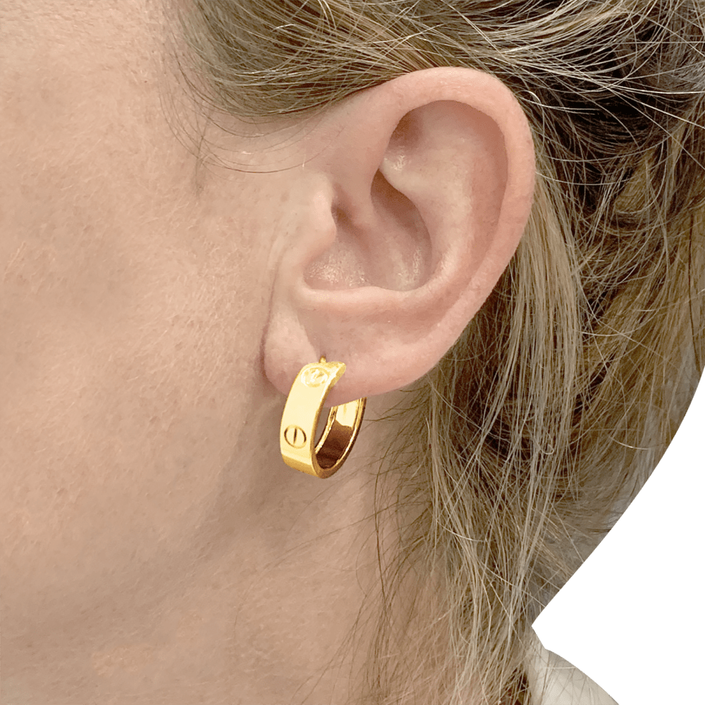 Boucles d'oreilles Cartier, "Love", modèle classique or jaune. 6
