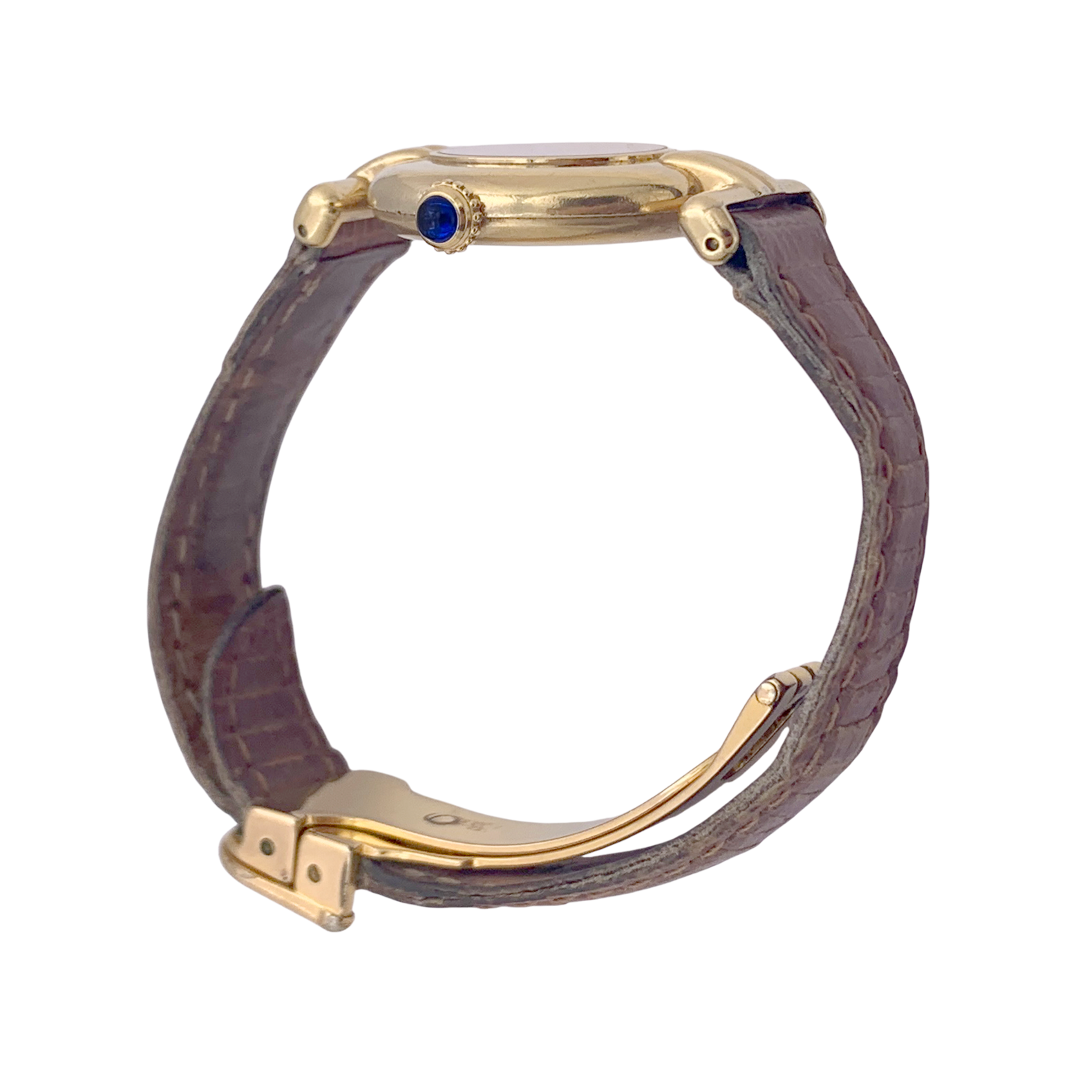 Montre Cartier "Colisée Must" vermeil, cuir. 4