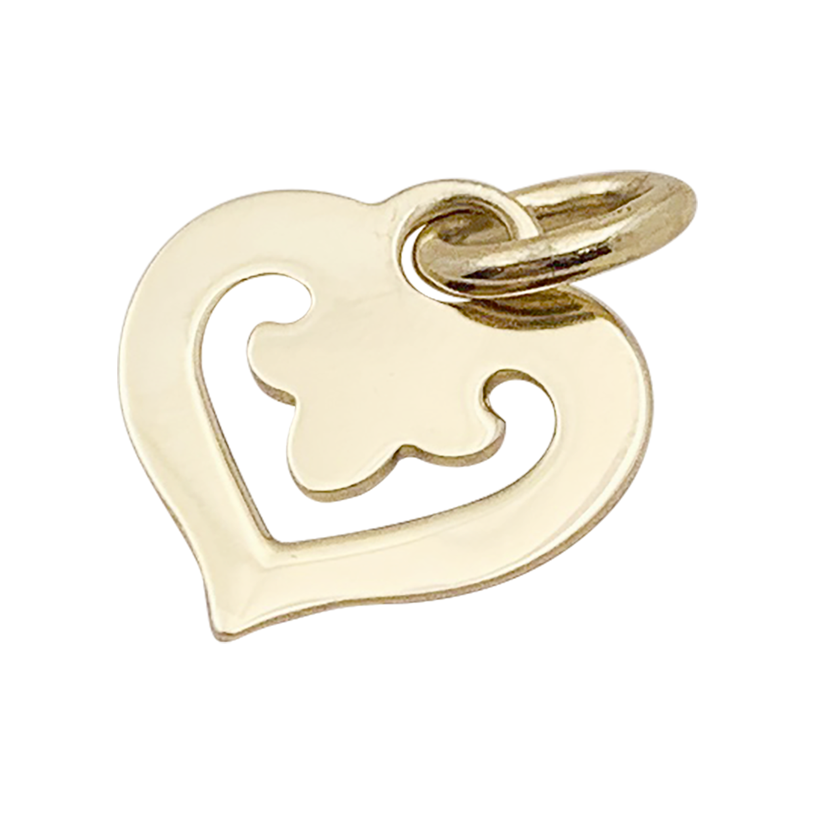 Pendentif O.J.Perrin, "Coeur Légendes", or jaune. 2