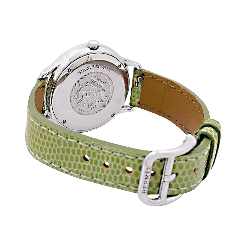 Montre Hermès, "Slim", acier. 2