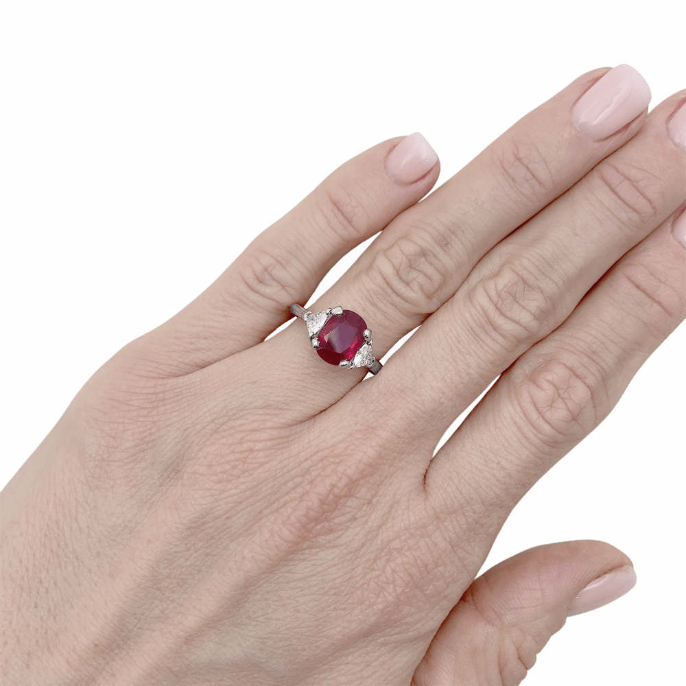 Bague Mellerio, platine, platine, diamants. 7