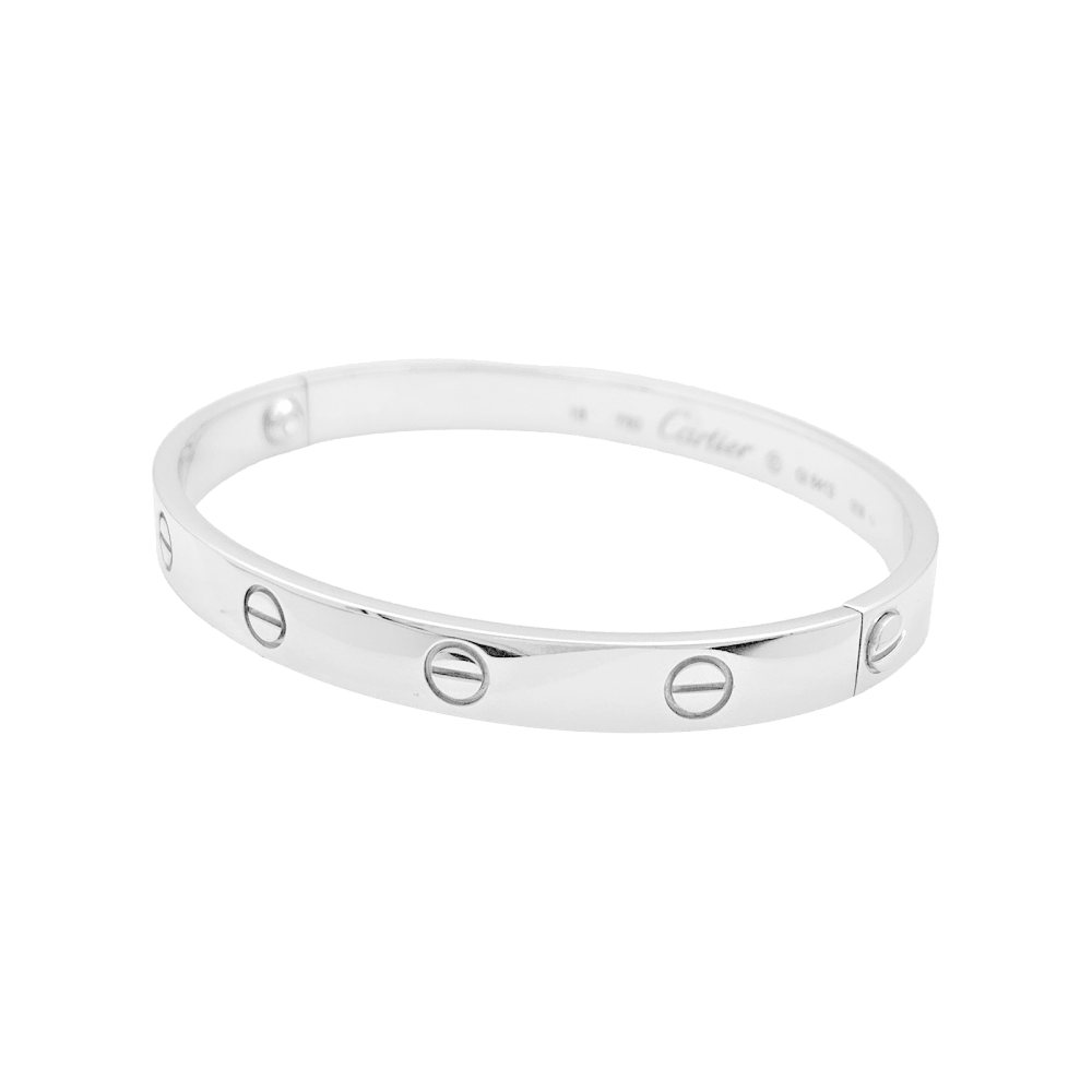 Bracelet Cartier "Love" or blanc. 3