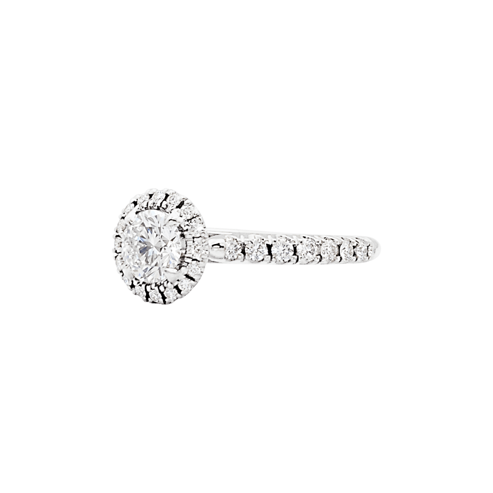 Bague Cartier, "Destinée", platine et diamants. 3