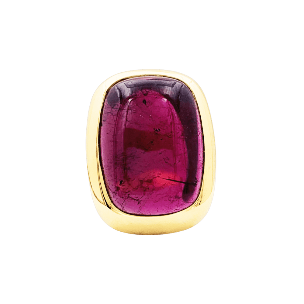 Bague Pomellato, "Cardinale", or jaune, tourmaline. 1