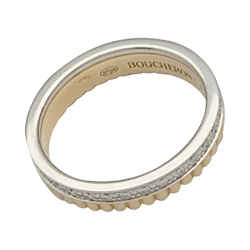 Bague Boucheron, “Quatre Radiant Edition Grosgrain”, deux ors et diamants. 3